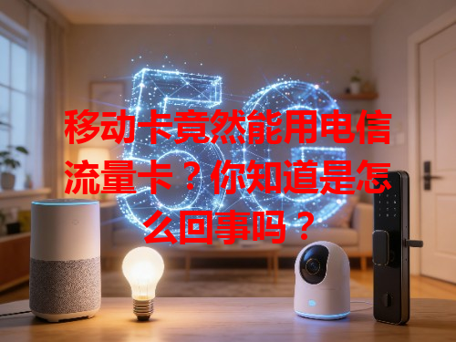 移动卡竟然能用电信流量卡？你知道是怎么回事吗？