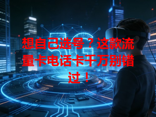 想自己选号？这款流量卡电话卡千万别错过！