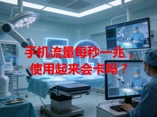 手机流量每秒一兆，使用起来会卡吗？