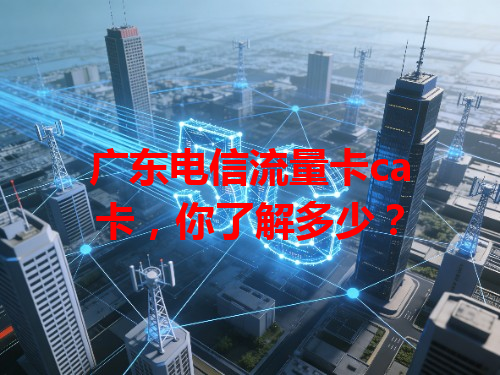 广东电信流量卡ca卡，你了解多少？