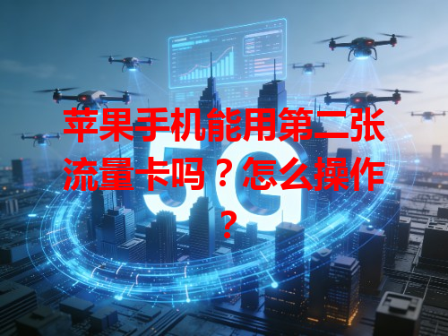 苹果手机能用第二张流量卡吗？怎么操作？
