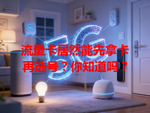 流量卡居然能先拿卡再选号？你知道吗？