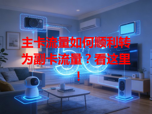 主卡流量如何顺利转为副卡流量？看这里！