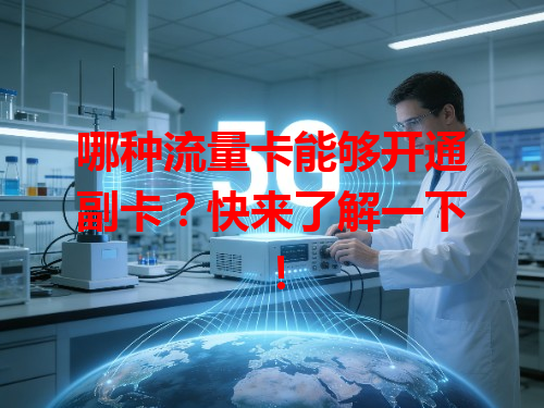 哪种流量卡能够开通副卡？快来了解一下！