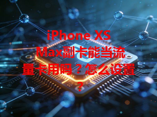 iPhone XS Max副卡能当流量卡用吗？怎么设置？