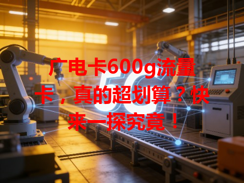 广电卡600g流量卡，真的超划算？快来一探究竟！