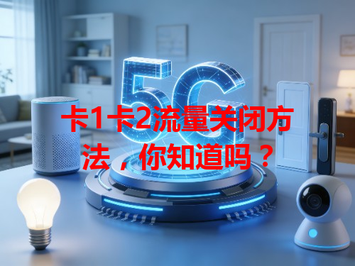 卡1卡2流量关闭方法，你知道吗？