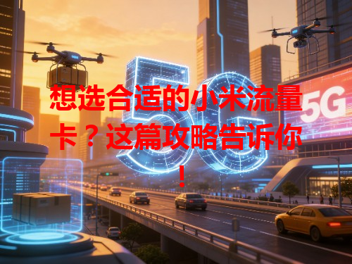 想选合适的小米流量卡？这篇攻略告诉你！