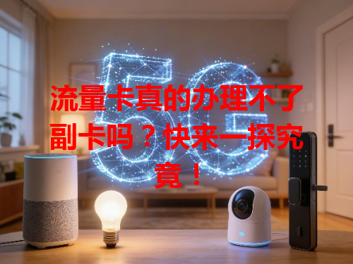 流量卡真的办理不了副卡吗？快来一探究竟！