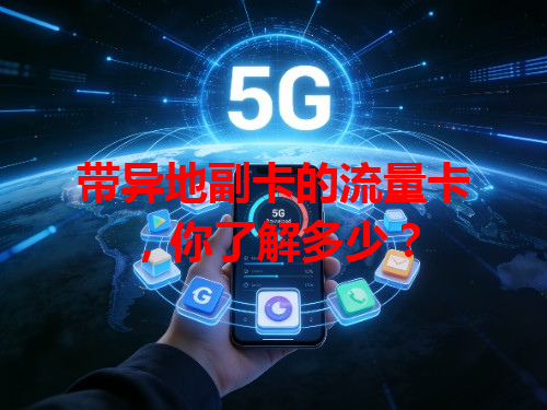 带异地副卡的流量卡，你了解多少？