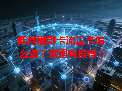 低月租副卡流量卡怎么选？这里有推荐！