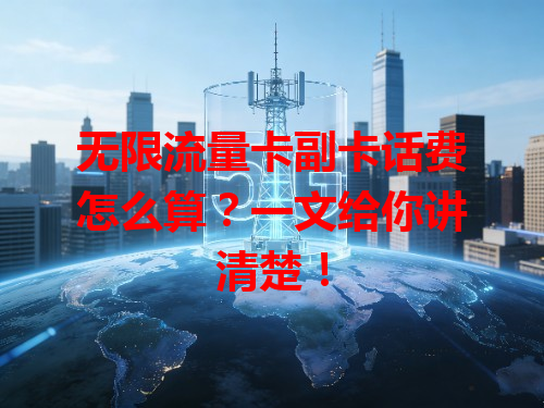 无限流量卡副卡话费怎么算？一文给你讲清楚！