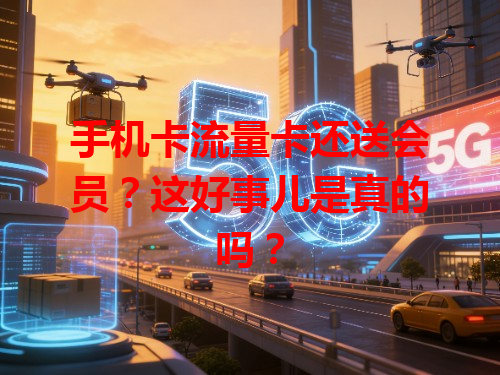 手机卡流量卡还送会员？这好事儿是真的吗？