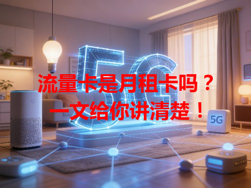 流量卡是月租卡吗？一文给你讲清楚！