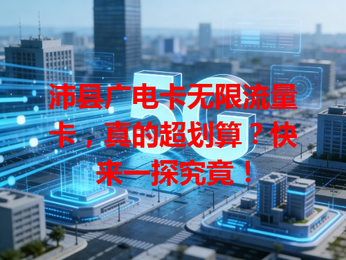 沛县广电卡无限流量卡，真的超划算？快来一探究竟！