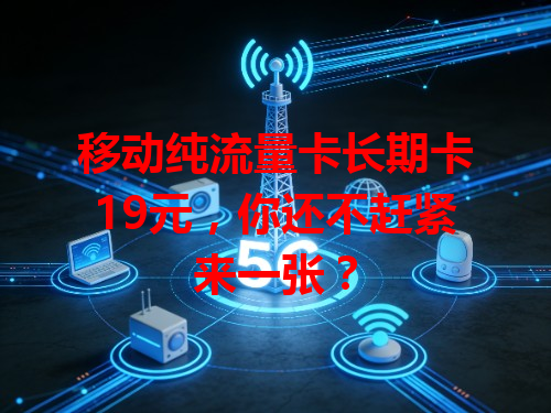 移动纯流量卡长期卡19元，你还不赶紧来一张？