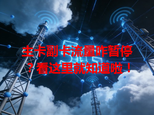 主卡副卡流量咋暂停？看这里就知道啦！