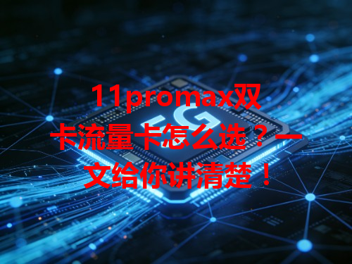 11promax双卡流量卡怎么选？一文给你讲清楚！