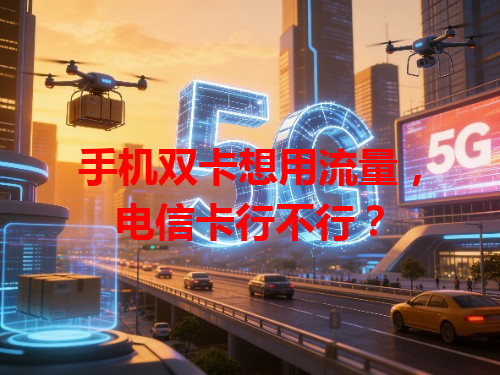 手机双卡想用流量，电信卡行不行？