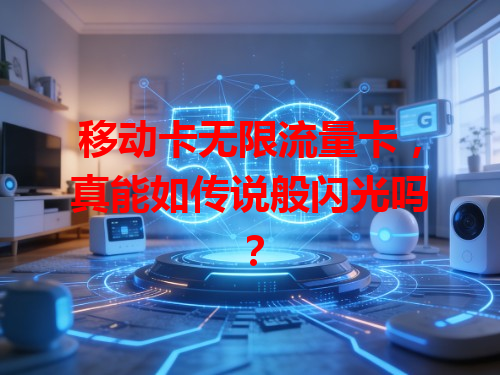 移动卡无限流量卡，真能如传说般闪光吗？