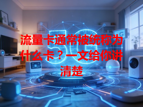 流量卡通常被统称为什么卡？一文给你讲清楚
