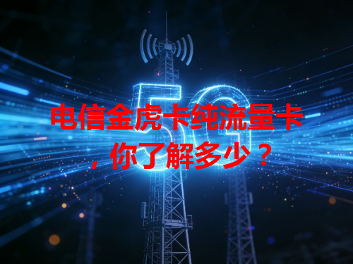 电信金虎卡纯流量卡，你了解多少？