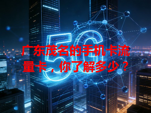 广东茂名的手机卡流量卡，你了解多少？