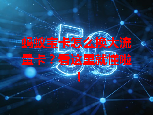 蚂蚁宝卡怎么换大流量卡？看这里就懂啦！
