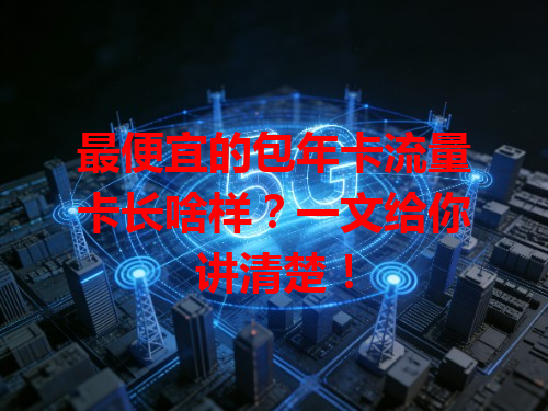 最便宜的包年卡流量卡长啥样？一文给你讲清楚！