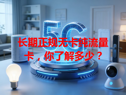 长期正规无卡纯流量卡，你了解多少？
