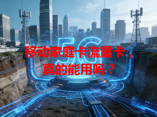 移动家庭卡流量卡，真的能用吗？