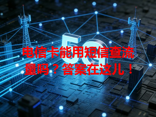 电信卡能用短信查流量吗？答案在这儿！