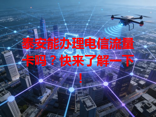 泰安能办理电信流量卡吗？快来了解一下！
