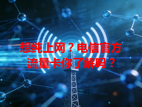 想纯上网？电信官方流量卡你了解吗？