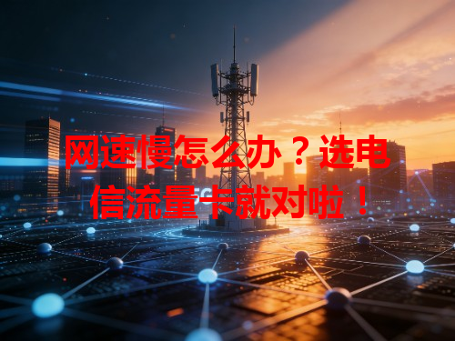 网速慢怎么办？选电信流量卡就对啦！