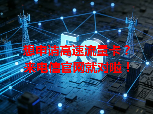 想申请高速流量卡？来电信官网就对啦！