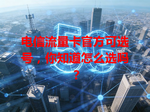 电信流量卡官方可选号，你知道怎么选吗？