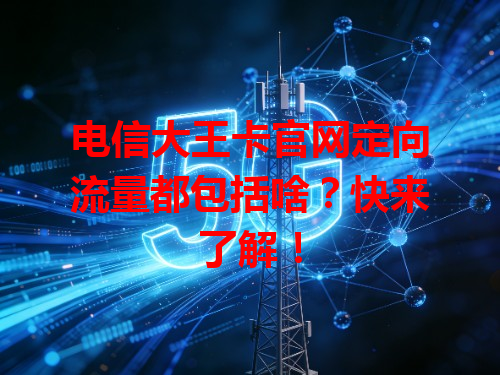 电信大王卡官网定向流量都包括啥？快来了解！