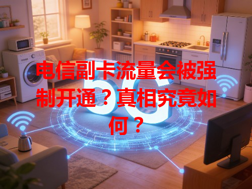 电信副卡流量会被强制开通？真相究竟如何？