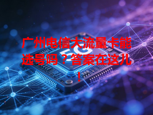 广州电信大流量卡能选号吗？答案在这儿！
