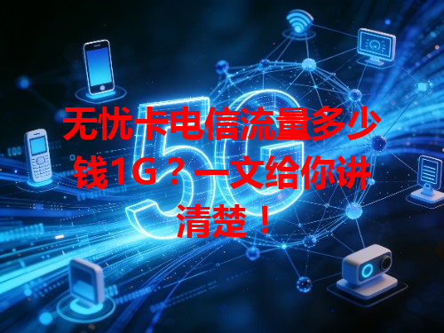 无忧卡电信流量多少钱1G？一文给你讲清楚！