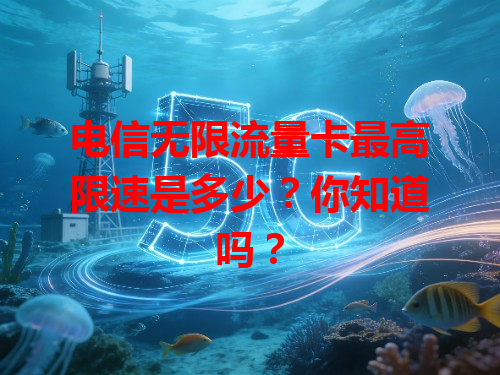 电信无限流量卡最高限速是多少？你知道吗？