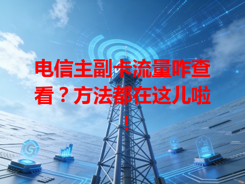 电信主副卡流量咋查看？方法都在这儿啦！