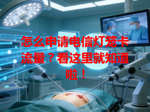 怎么申请电信灯笼卡流量？看这里就知道啦！