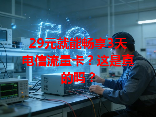 29元就能畅享3天电信流量卡？这是真的吗？