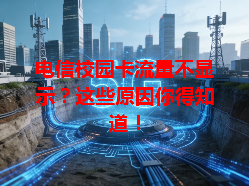 电信校园卡流量不显示？这些原因你得知道！