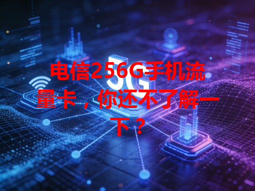 电信256G手机流量卡，你还不了解一下？