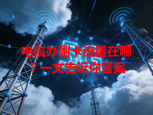 电信办副卡流量在哪？一文告诉你答案