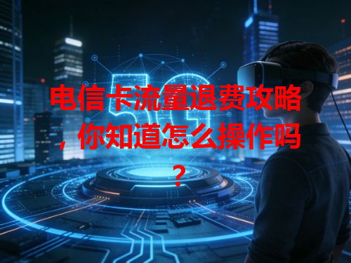 电信卡流量退费攻略，你知道怎么操作吗？
