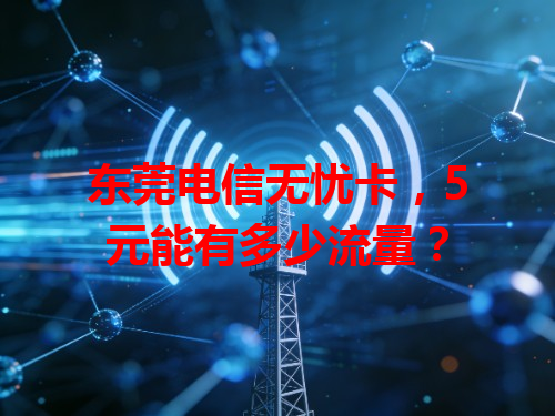 东莞电信无忧卡，5元能有多少流量？